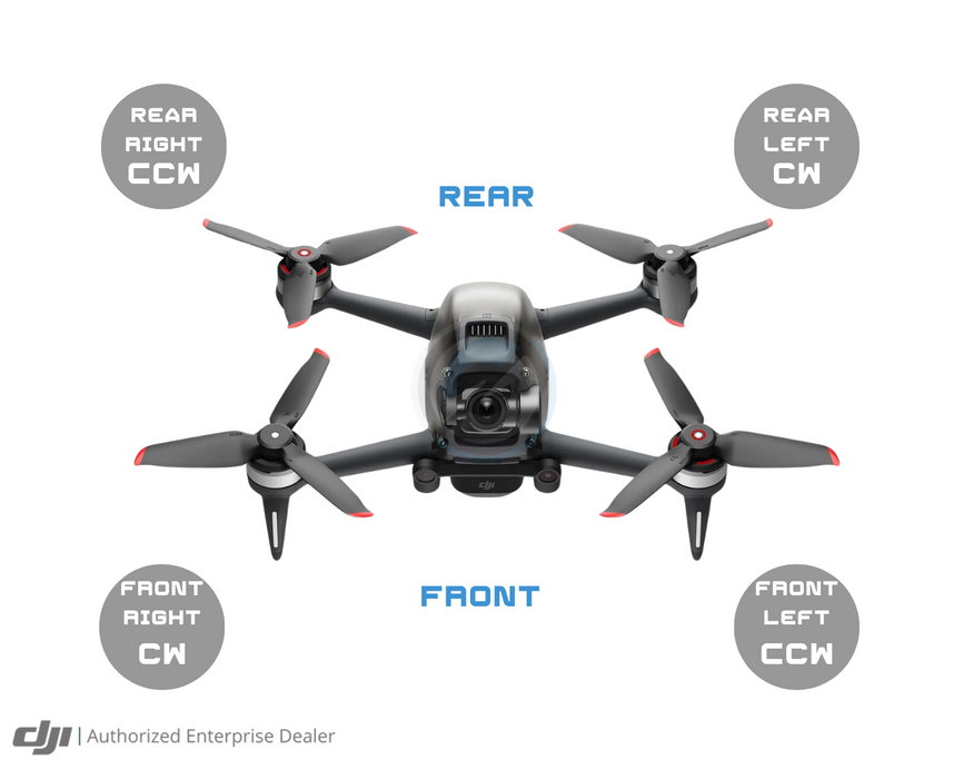 DJI FPV Drone Propulsion Motor (Short) (Rear Arms) - Cloud City Drones